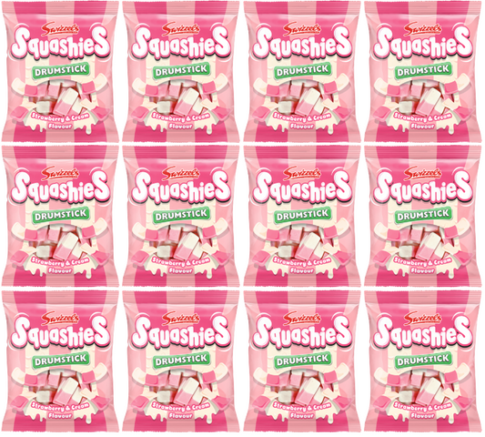 12 x Squashies Strawberry & Cream - 120GM