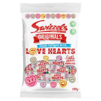 12 x Swizzels - Originals Love Hearts 127Gm