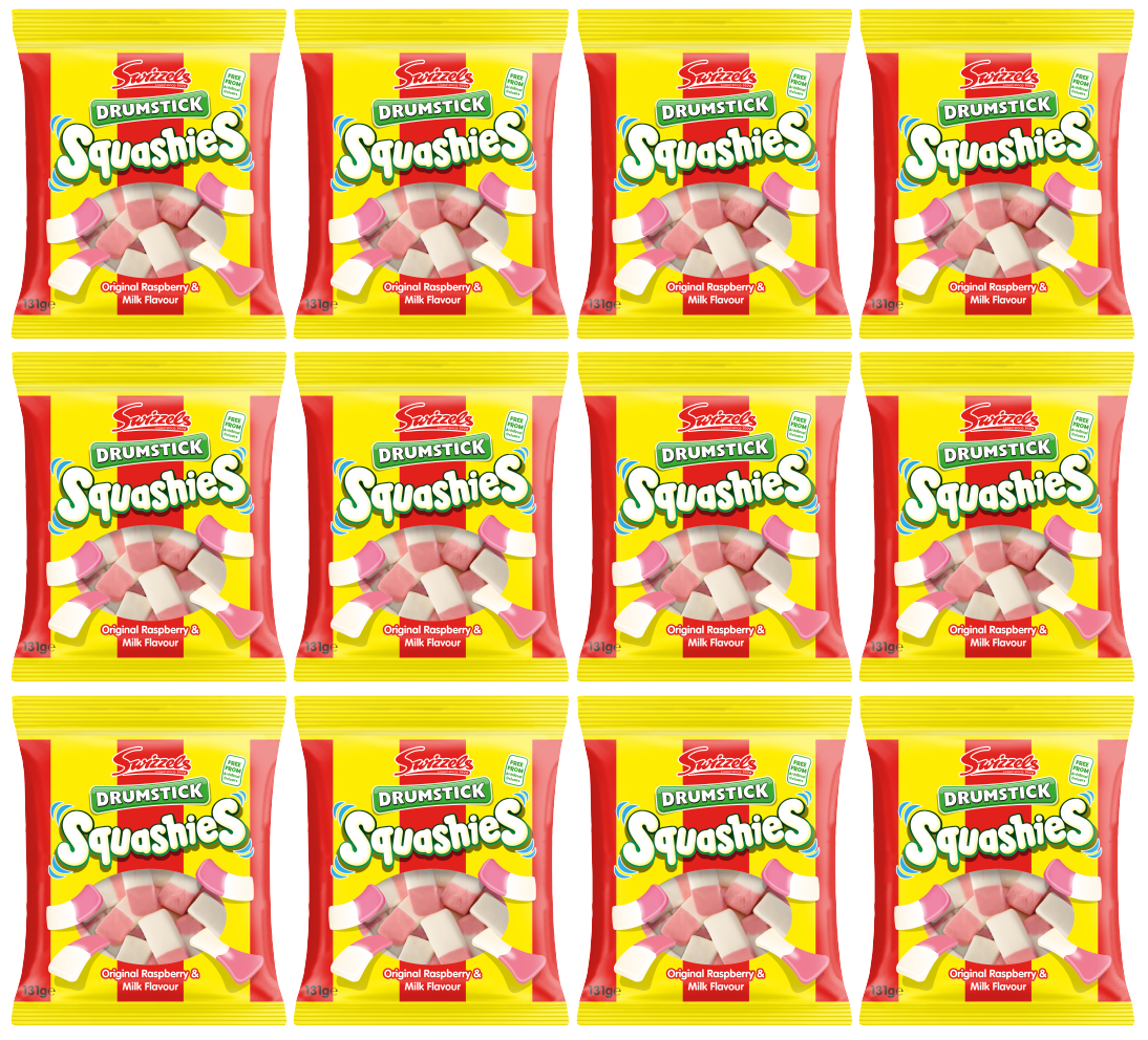 12 X Swizzels Squashies Drumstick Originals 120G