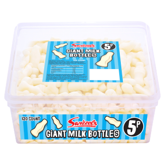 120 X Swizzels Tub Milk Bottles