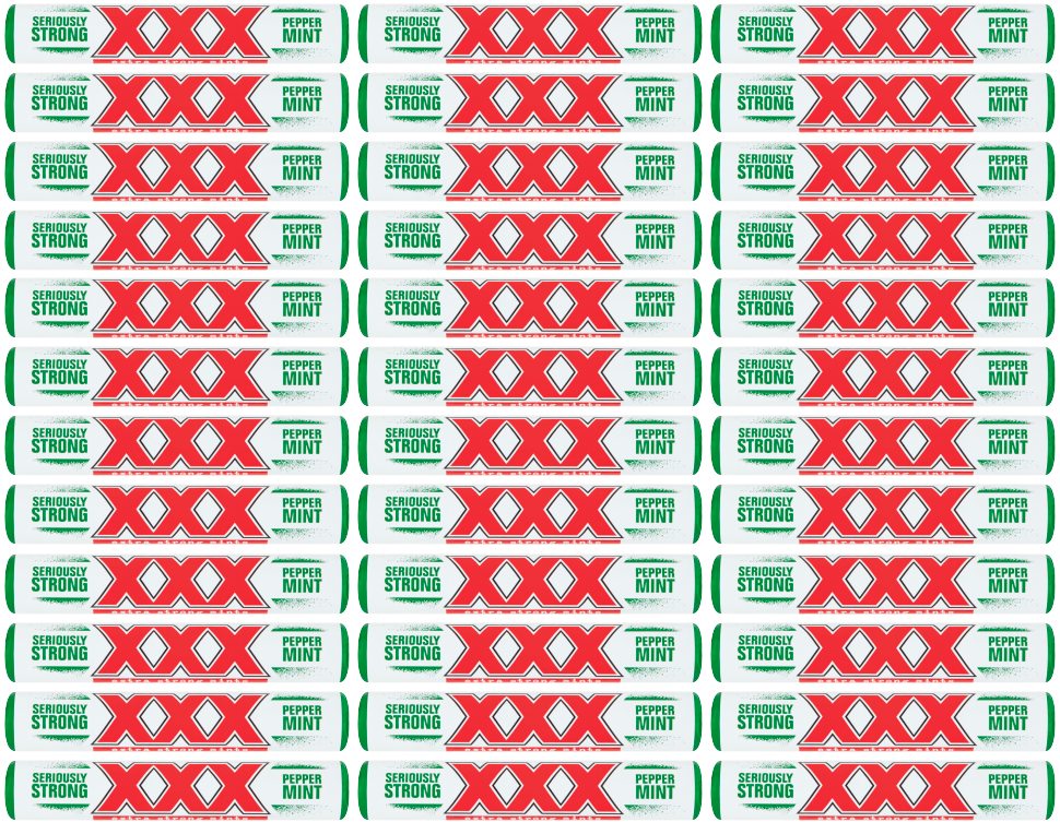 36 x Xxx Extra Strong Mints 41Gm – The Stock Outlet