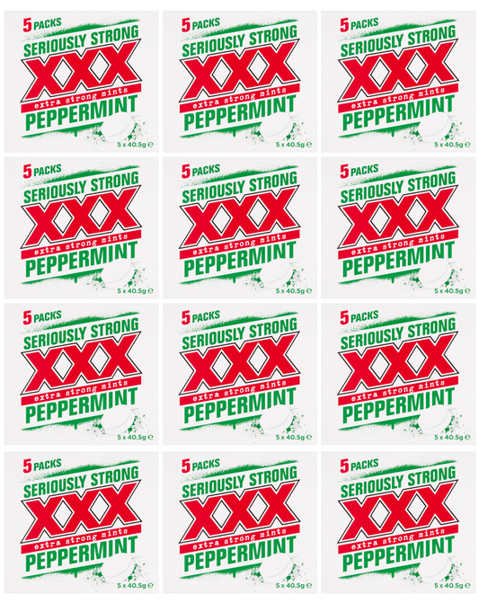 12 x Xxx Mints 5 Pack Extra Strong Mints 205Gm