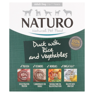 7 x Naturo Adult Duck & Rice With Veg 400G