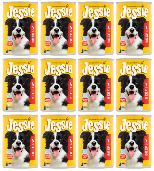 12 X Jessie Dog Beef 400G