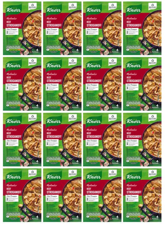 16 x Knorr Mealmaker Beef Stroganoff Sachet 50Gm