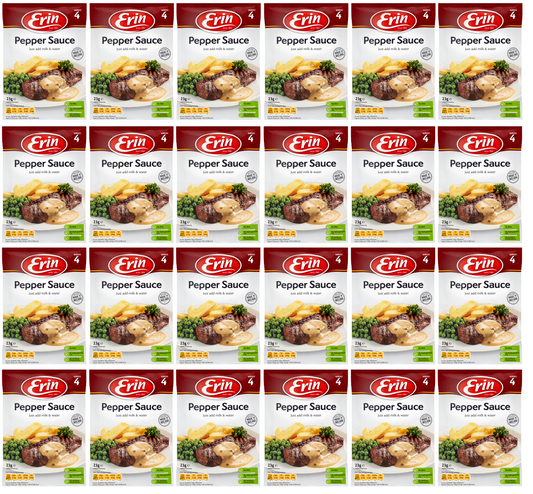 24 x Erin Pepper Sauce Sachet 23Gm