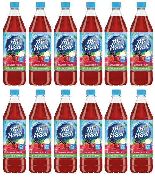 12 x Miwadi Summer Fruits 1L