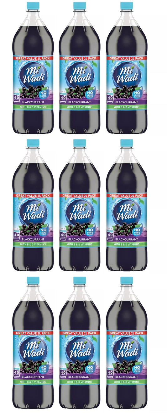 9 x Mi Wadi Blackcurrant 2L