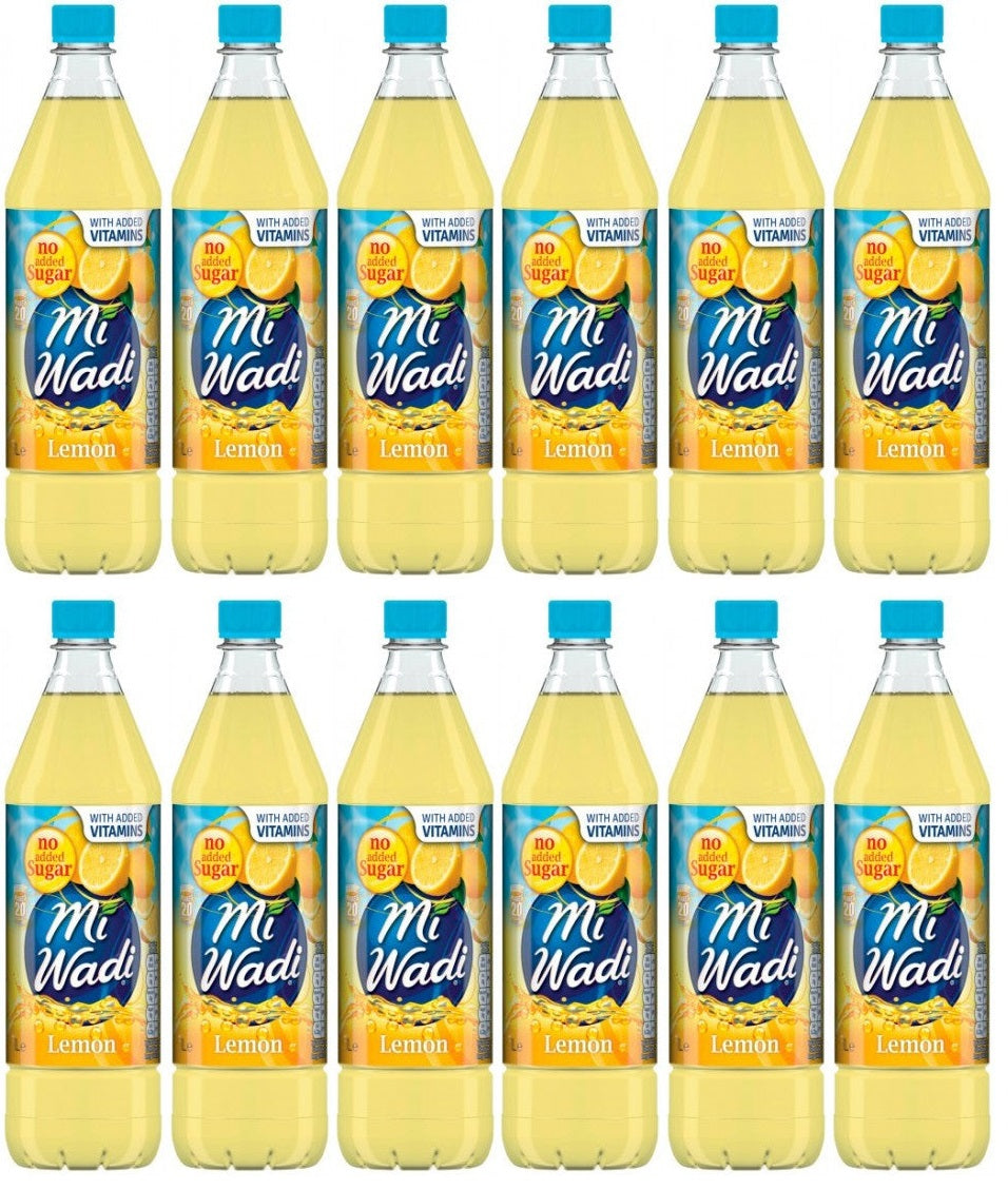 12 x Miwadi Lemon 1L