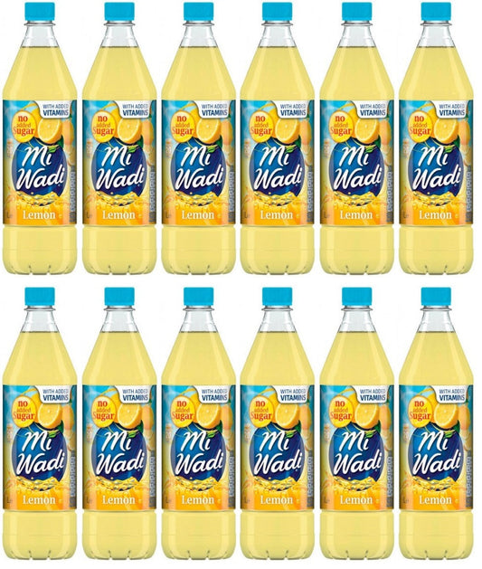 12 x Miwadi Lemon 1L