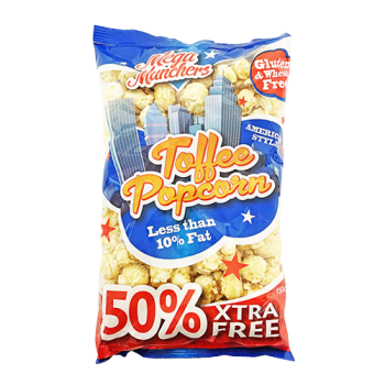 24 x Mega Munchers Toffee Popcorn +50% 150Gm