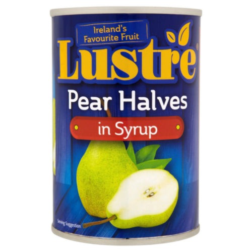 12 x Lustre Pear Halves In Syrup 410G