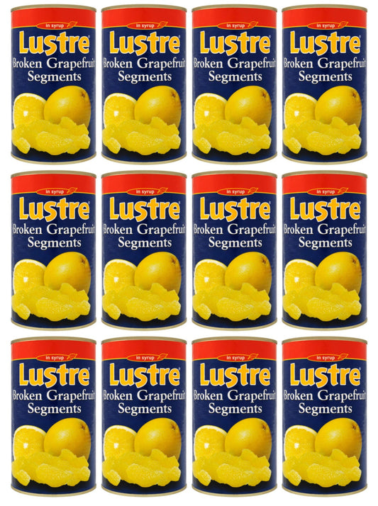 12 x Lustre Broken Grapefruit Segments In Syrup 1.25Kg