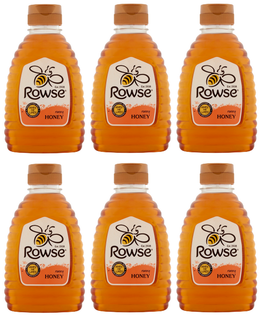 6 x Rowse Honey Squeezy 340Gm