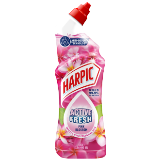 12 x Harpic Active Fresh Pink Blossom 750Ml