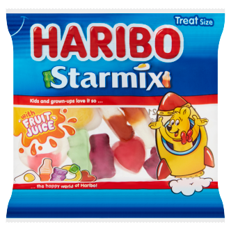 100 x Haribo Star Mix Mini Bags 16G