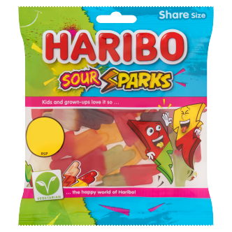 12 x Haribo Sour Sparks - 140GM