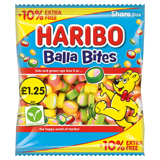 12 x Haribo Balla Bites (10% Extra Free) - 154GM