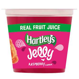 12 x Hartleys Rte Jelly Raspberry Pots 125Gm