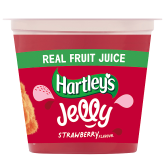 12 x Hartleys Jelly Strawberry Flavour Pots Rte 125Gm