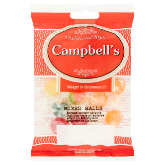 12 x Campbells Mixed Balls Bag 100Gm