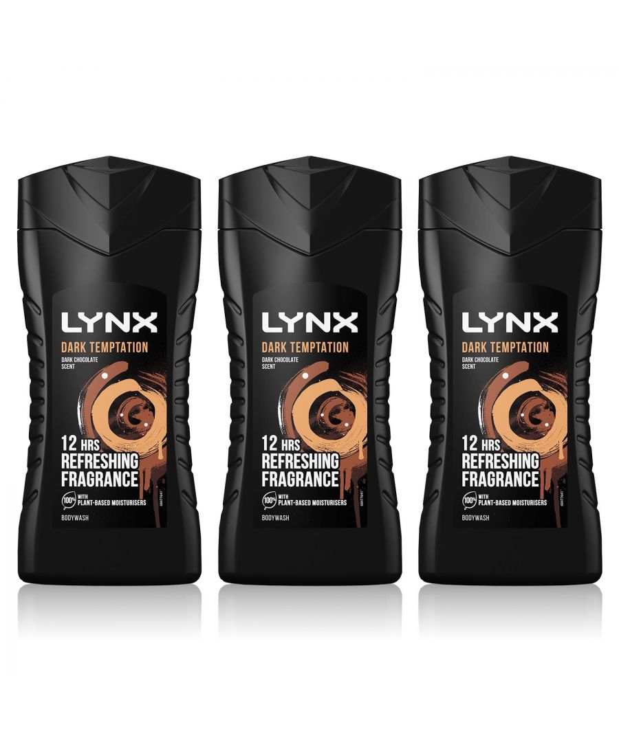 6 x Lynx  Shower Gel Dark Temptation 225 Ml