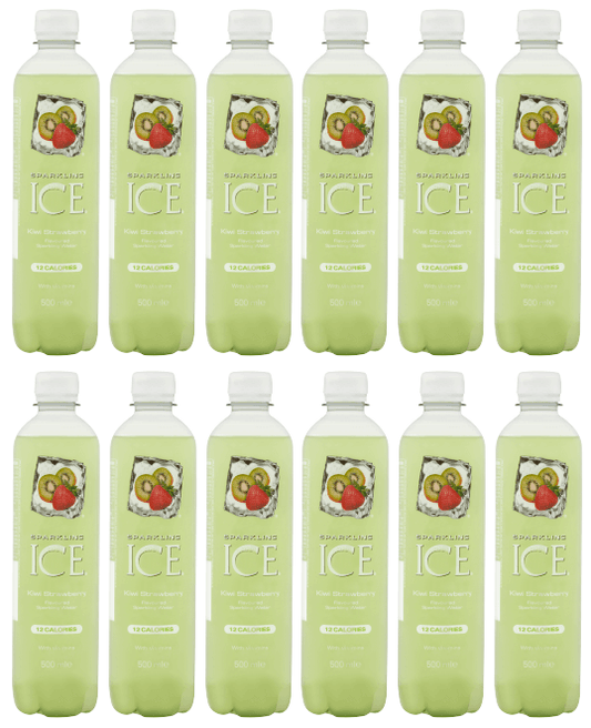 12 x Sparkling Ice Kiwi Strawberry 500Ml