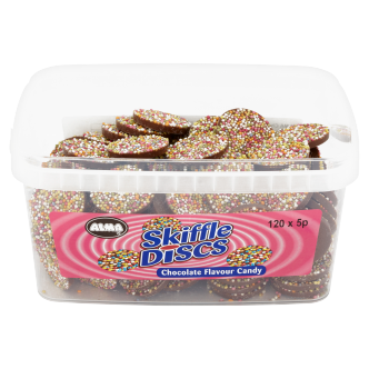 120 x Alma Choc Skiffle Discs
