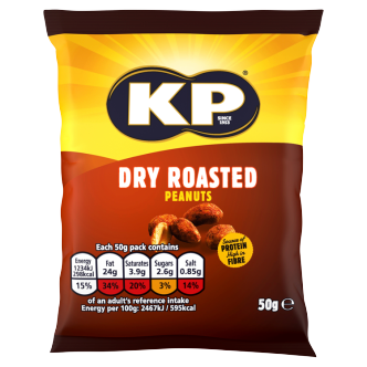 21 X Kp Dry Roasted Peanuts Card 21/18 50G