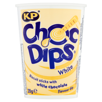 12 x Kp Choc Dips White - 28Gm