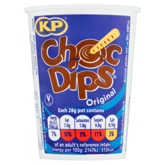 12 x Kp Choc Dips Original 28Gm