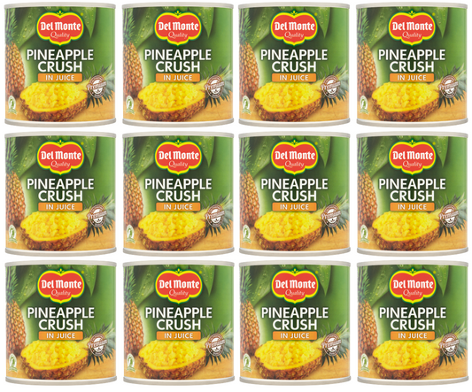 12 x Del Monte Pineapple Crushed In Juice 432Gm