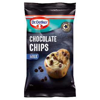 9 x Dr Oetker Choc Chips Milk 100Gm