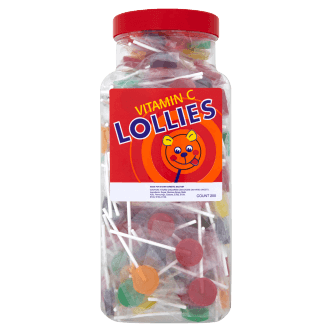 200 x Shaws Lollipops Vitamin C Lollies
