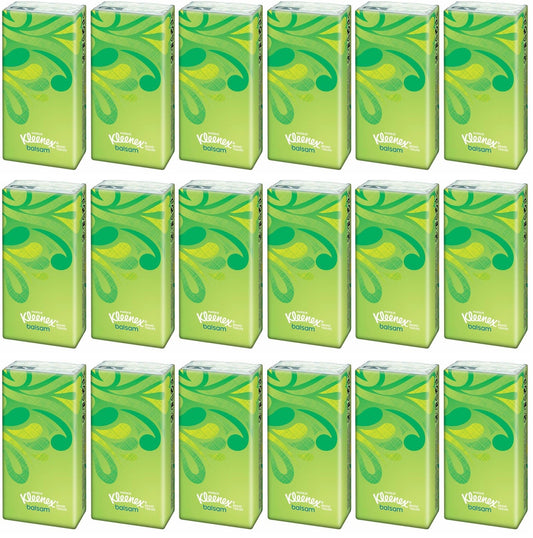 18 x Kleenex® Balsam Pocket Tissues Single Pack