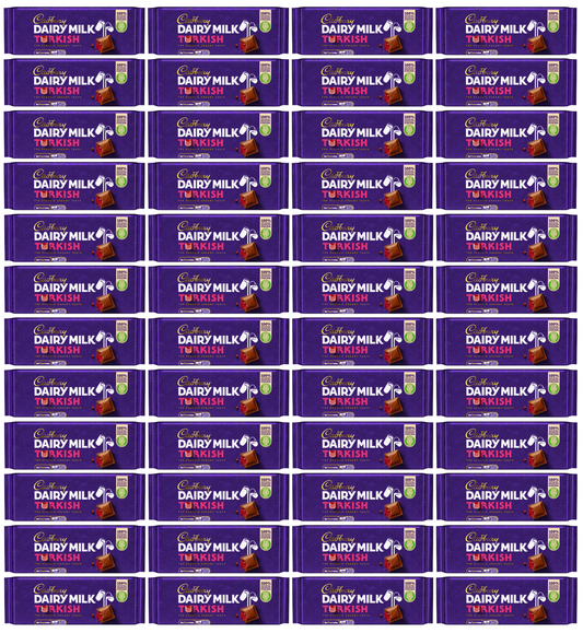 48 x Cadbury Dairy Milk Turkish Irish - 47Gm