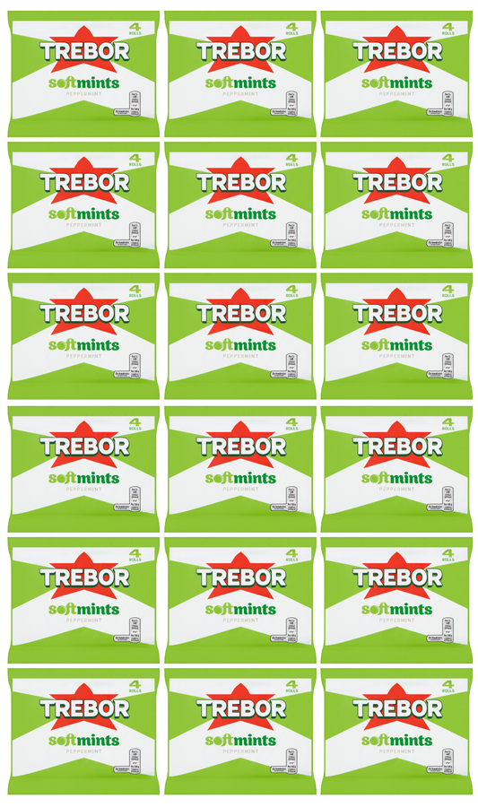 18 x Trebor Softmints Peppermint 4 Pk 179Gm