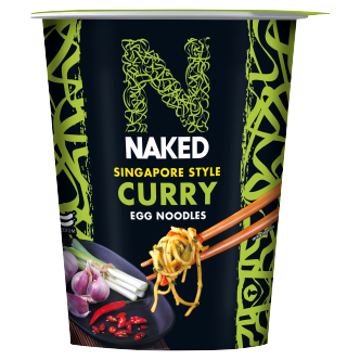 5 x Naked Noodle Singapore Curry Noodle Pot 75Gm