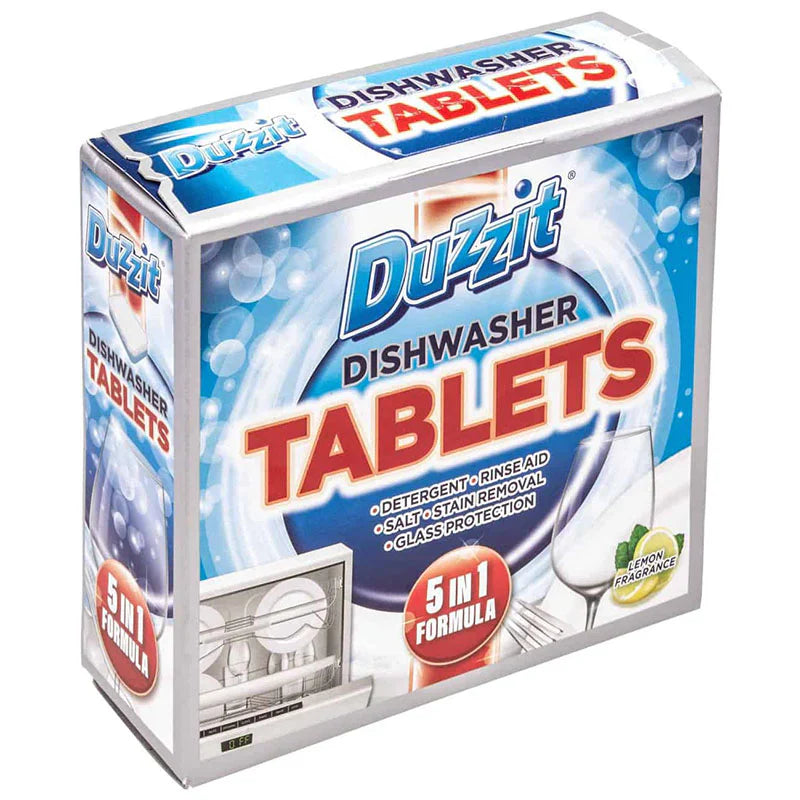 16 x Duzzit 5 In 1 Dishwasher Tablets - 12 PACK
