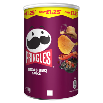 12 x Pringles Bbq - 70Gm