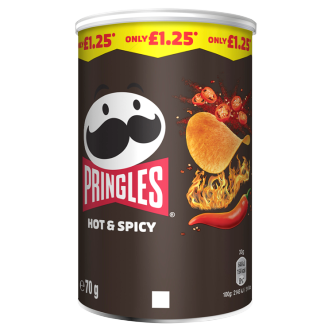 12 x Pringles Hot & Spicy - 70Gm