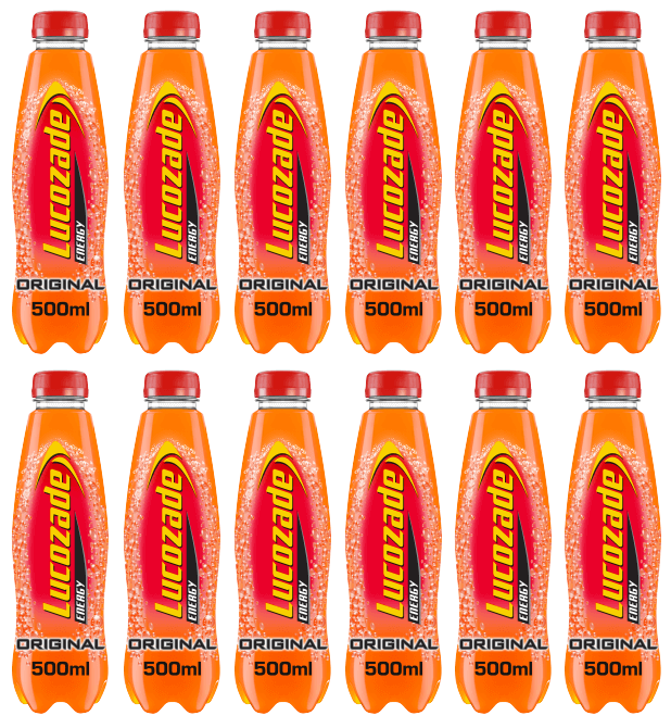 12 x Lucozade Energy Original 500Ml