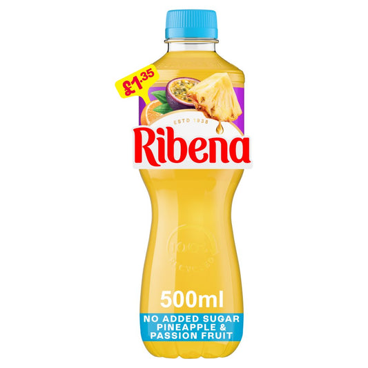 12 x Ribena Pineapple & Passionfruit Nas - 500ML