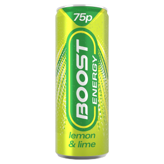 24 x Boost Energy Lemon & Lime Can  - 250Ml