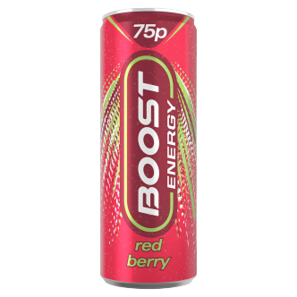 24 x Boost Energy Red Berry Can  - 250Ml