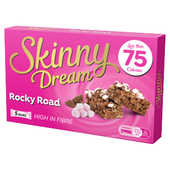 10 x Skinny Dream Rocky Road Bars 5 Pack 5X20Gm