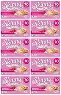 10 x Skinny Crunch Light Raspberry & White Choc 5 Pack - 5 X 19G