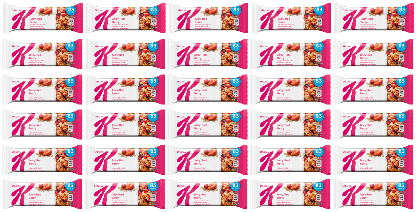 30 x Special K Red Berries Bar - 21.5Gm