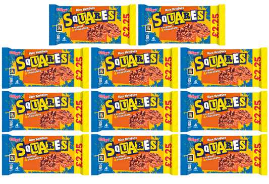 11 x Rice Krispies Squares Chocolate & Caramel 4 Pk