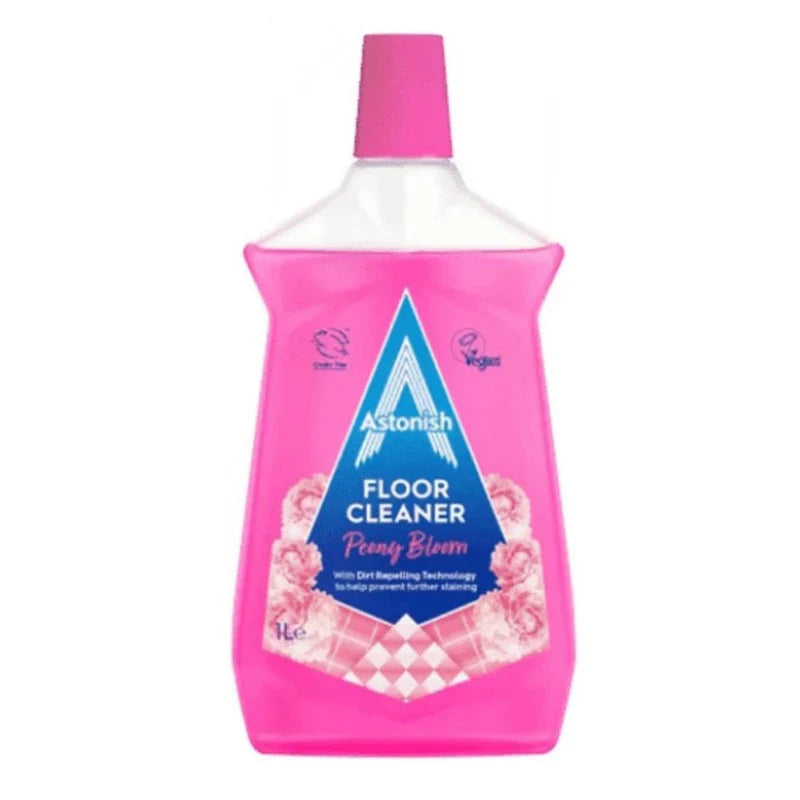 12 x Astonish Floor Cleaner Peony Bloom - 1 LITRE